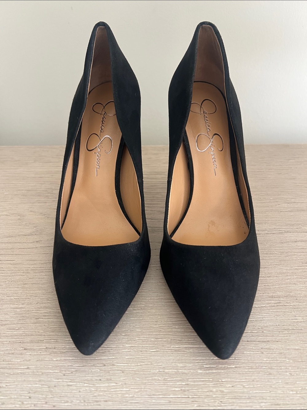 Jessica Simpson high heels size 8 black suede
